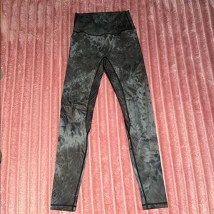 Til You Collapse Black and Gray Leggings